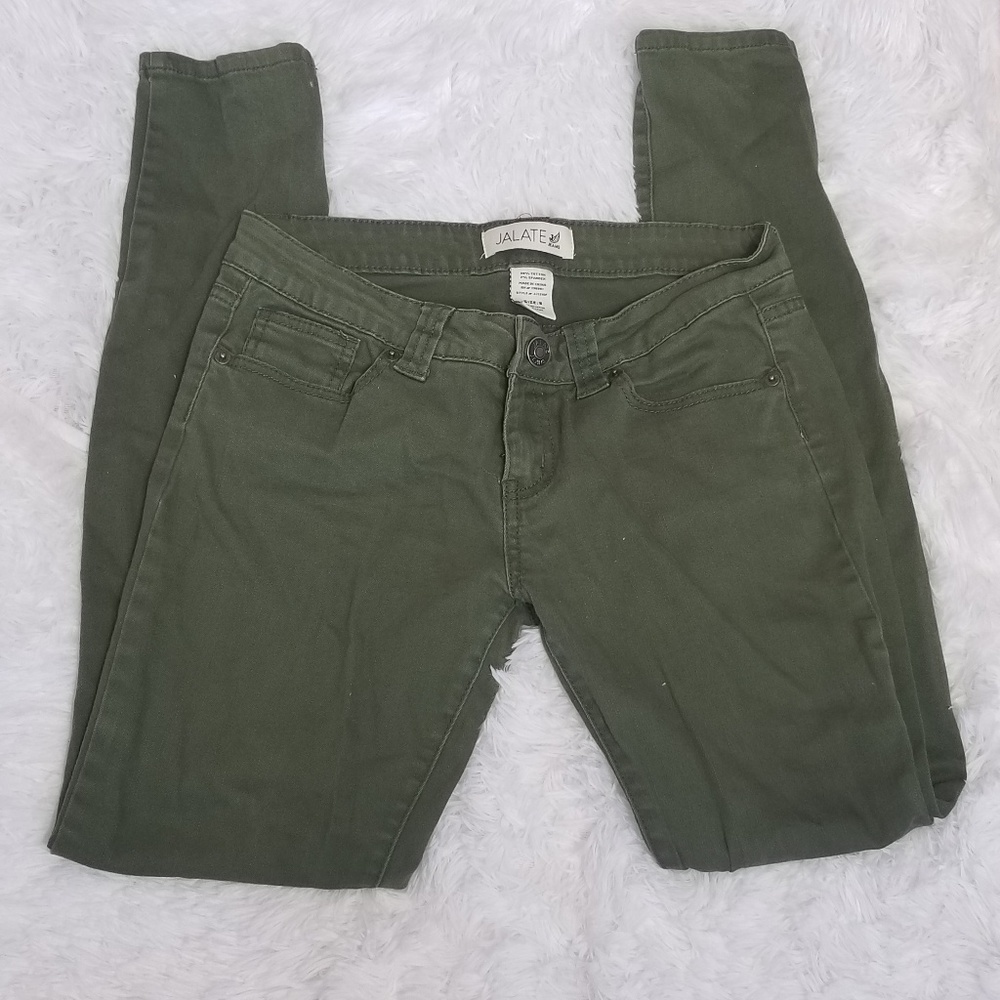 Jalate Jeans Forest Green Skinny Jeans